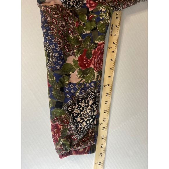 Carol Anderson Collection Petite Floral Rose Patchwork Bomber Jacket - Picture 8 of 10